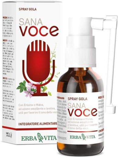 Erba Vita Sana Voce Spray Gola Integratore Mucosa Orofaringea 30 ml