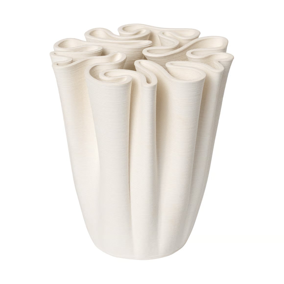 Ferm Living Dedali keramieken tafelblad, wit, diameter: 18 cm