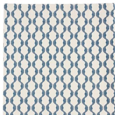 "Thea Wave Stripe Drapery Panel - Indigo, 50""W X 108""L - Ballard Designs"