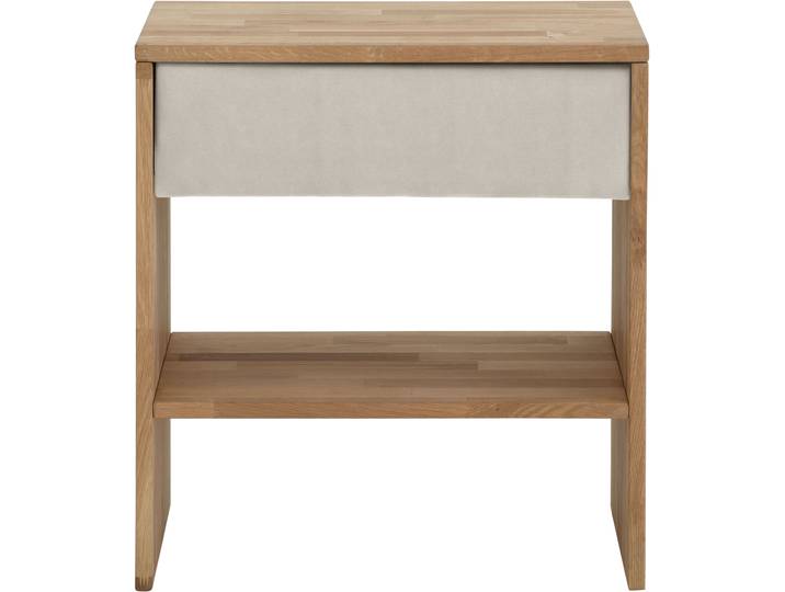 Nachttisch HOME AFFAIRE Cavan , beige (beige, natur, natur), B:60cm H:65,5cm T:42cm, Tische, Nachttisch, passend zur Boxspringbett-Serie Cavan