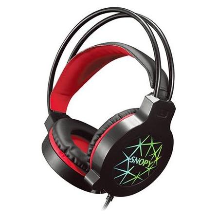 Grupo Erik Snopy SN-GX7 Crazy Gaming-Headset - USB-LED - Mikrofon - Schwarz (Kabelgebunden) (PERRAMSNGX7CRAZY)