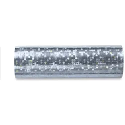 Glitzer Luftschlangen silber holografisch