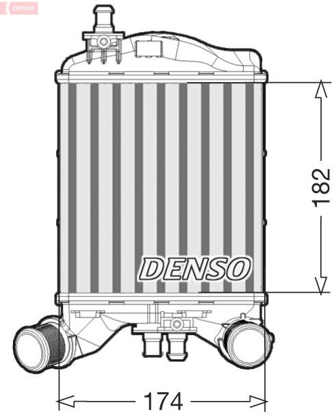 Denso Ladeluftkühler Dit09112 Links Für Fiat