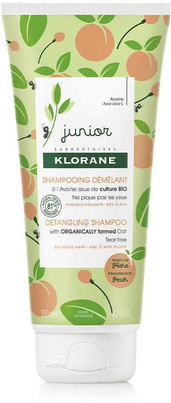 Klorane Shampoing démêlant pêche Junior 200 ml