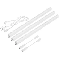 ledscom.de LED Unterbau-Leuchten Rigel, je 57,3cm, je 790lm, warm-weiß, 3er Set