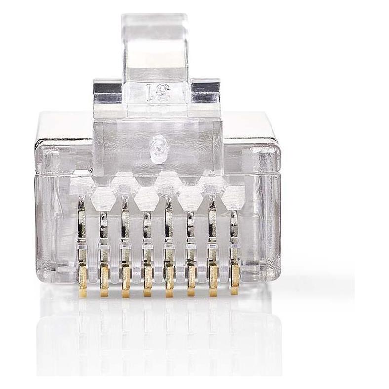 Nedis RJ45 Netzwerk Stecker (8P8C) Stecker - 10 Stück Me (CCGB89306ME)