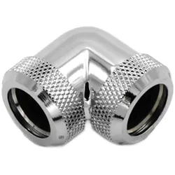 Barrow Multi-Link Adapter 90 Grad 14mm AD auf 14mm AD Hardtube - silber, Wasserkühlung Anschluss, Silber