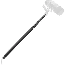 Walimex pro pro McPipe Handstativ für Mikrophone 3m, Mikrofonständer, Schwarz