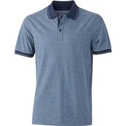 James & Nicholson Herren Jersey Melange Polo JN706