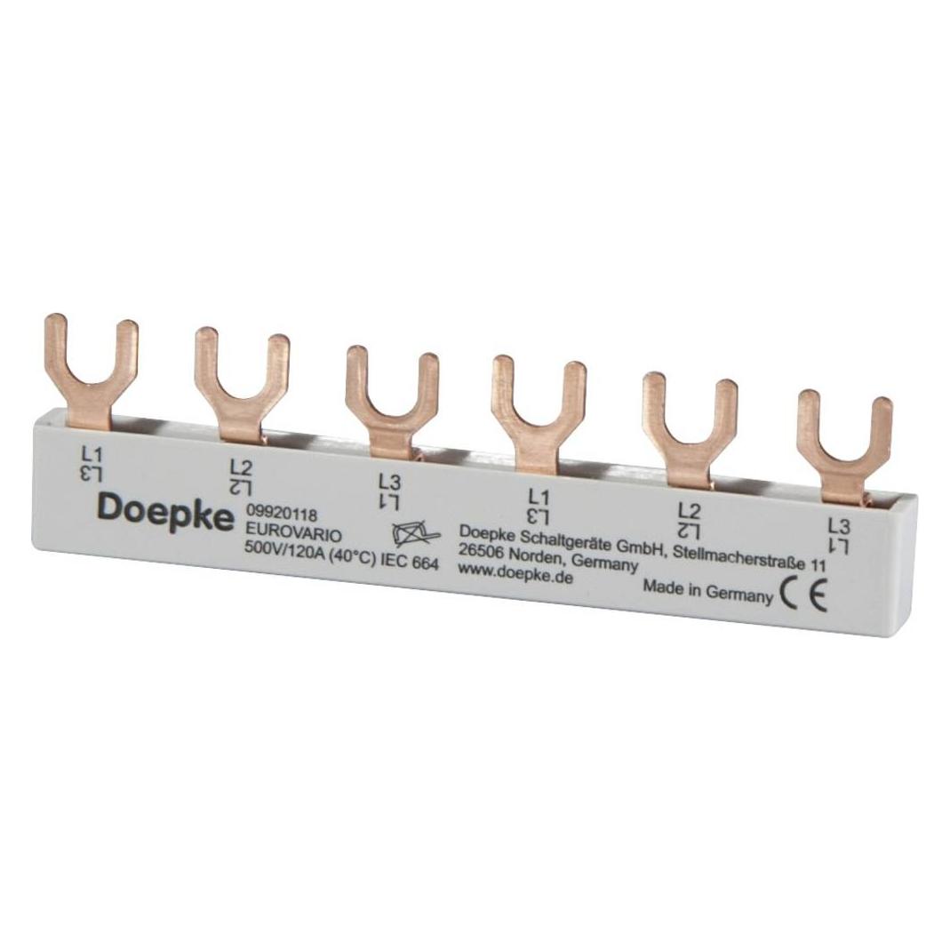 Doepke Sammelschiene 3ph. EV-SG3.6.120 Gabelschuh 120A,6 TE EV-SG3.6.120 (09920118)