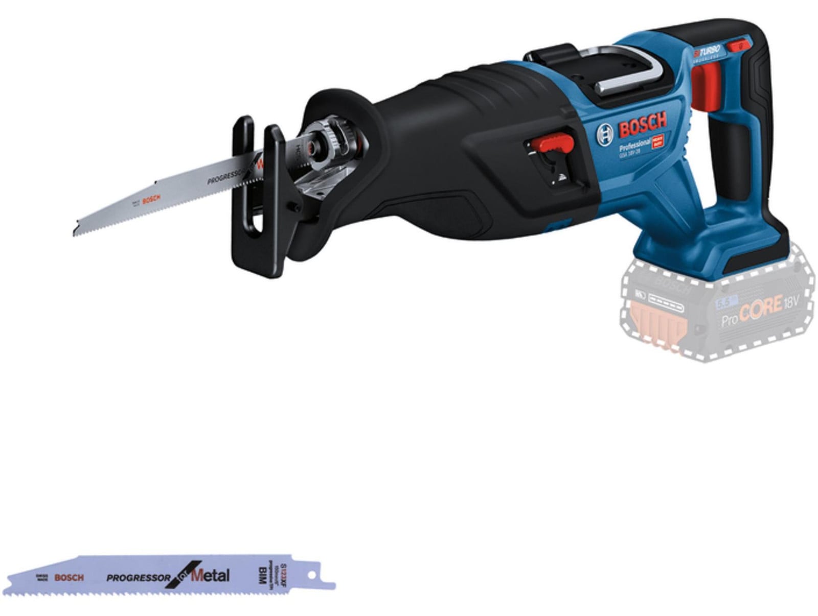Bosch Professional GSA 18V-28 Accusnijmachine Set, 18,0 V, zonder accu