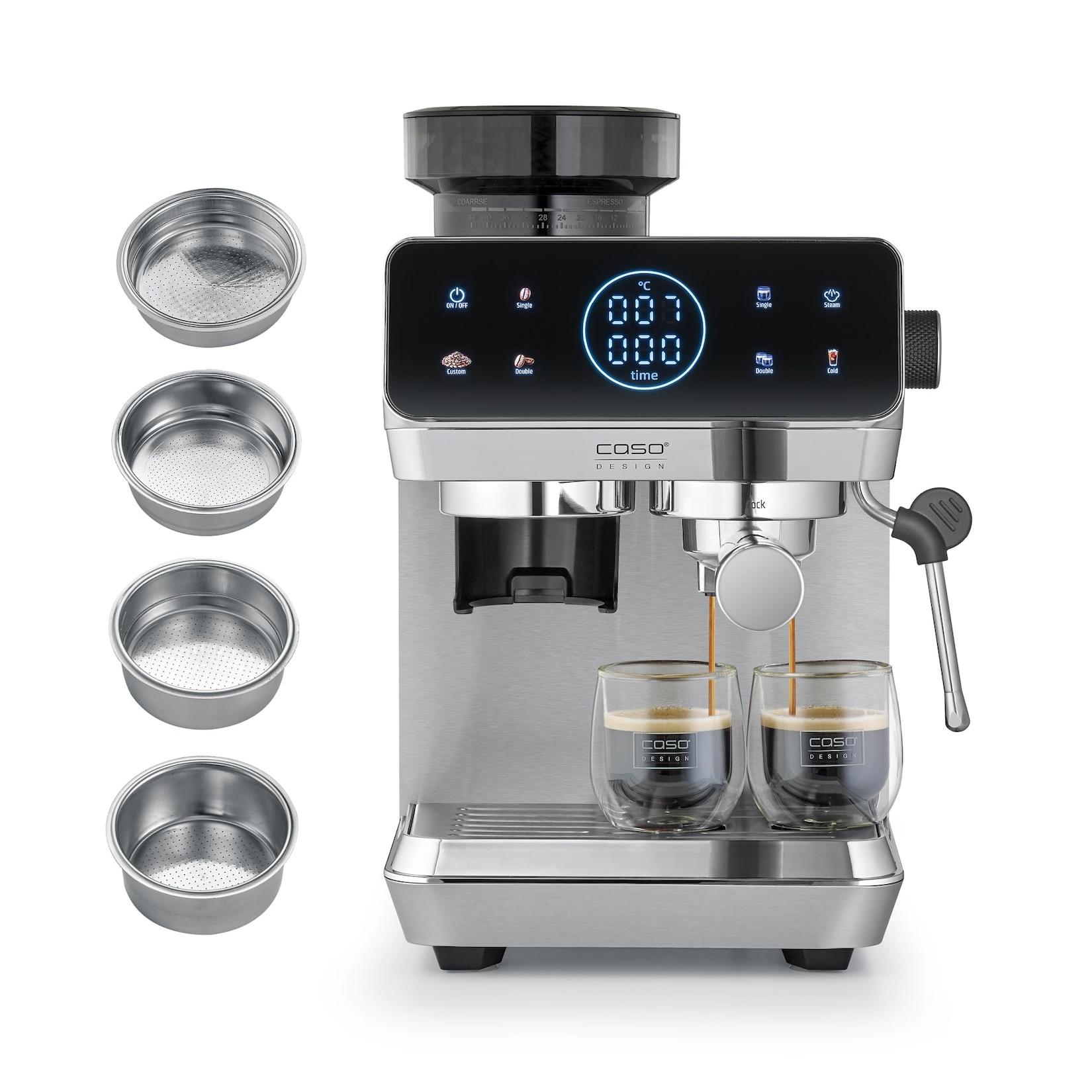 Caso 1826 Espresso Gourmet & Grind Siebträger-Espressomaschine