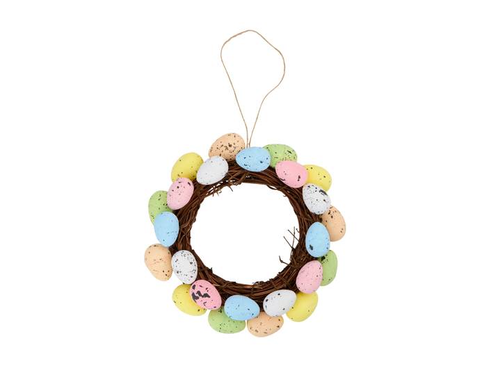 Osterdeko Osterkranz 20 cm bunt