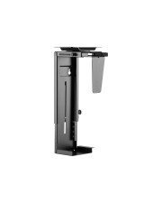 Techly Verstellbarer PC/CPU Halter bis 10KG,für Unter-Tisch / Wand- Montage Wandhalterung (ICA-CS 66)
