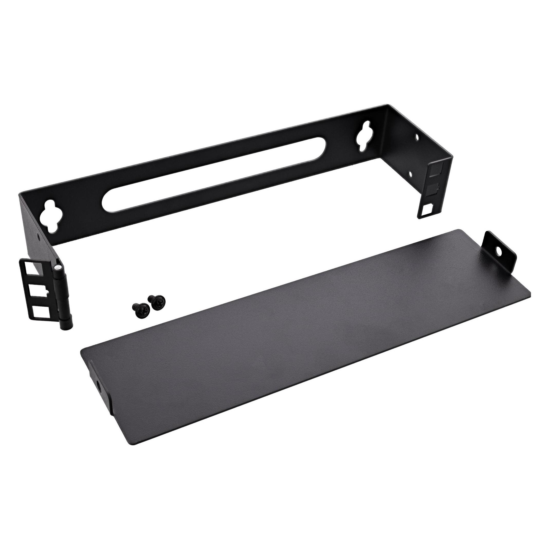 InLine 10" Mini Rack zur Wandmontage, 1HE, 7,6cm Tiefe, schwarz (1 HE, 10 Zoll Rack) (10101A)