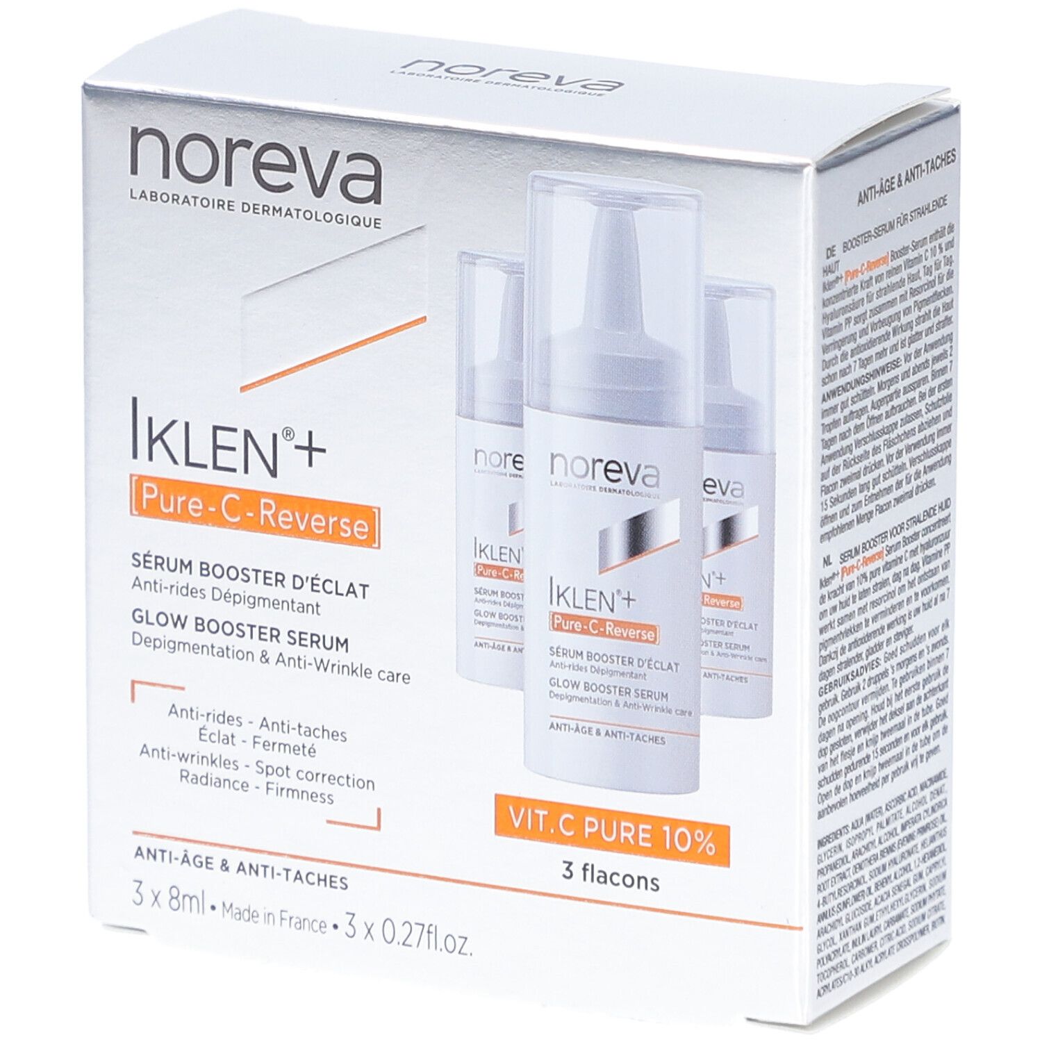 Noreva Iklen+ Pur C Reverse Serum Booster 3x8 ml Gel