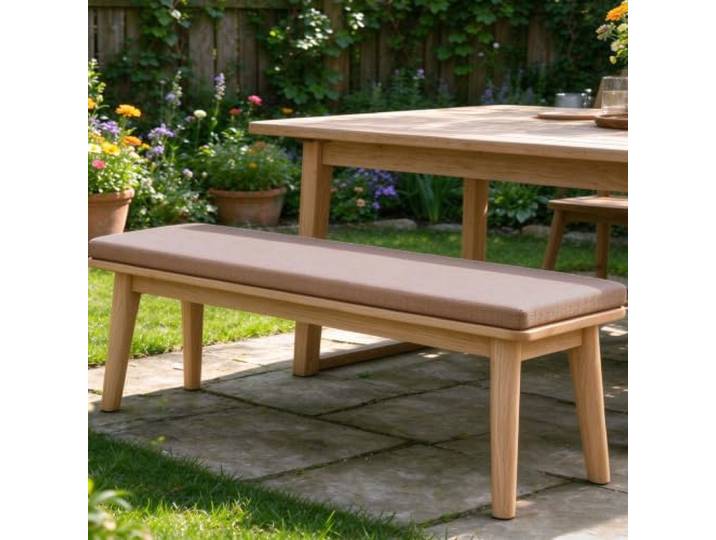 SUNLIMEI Sitzkissen Bank 5Cm Dicke rutschfeste Abnehmbarem 50x170cm Khaki Benutzerdefinierte Bankkissen Rutschfeste, Waschbare, Maßgeschneiderte Fürgartenbank, Terrasse, Fensterbank