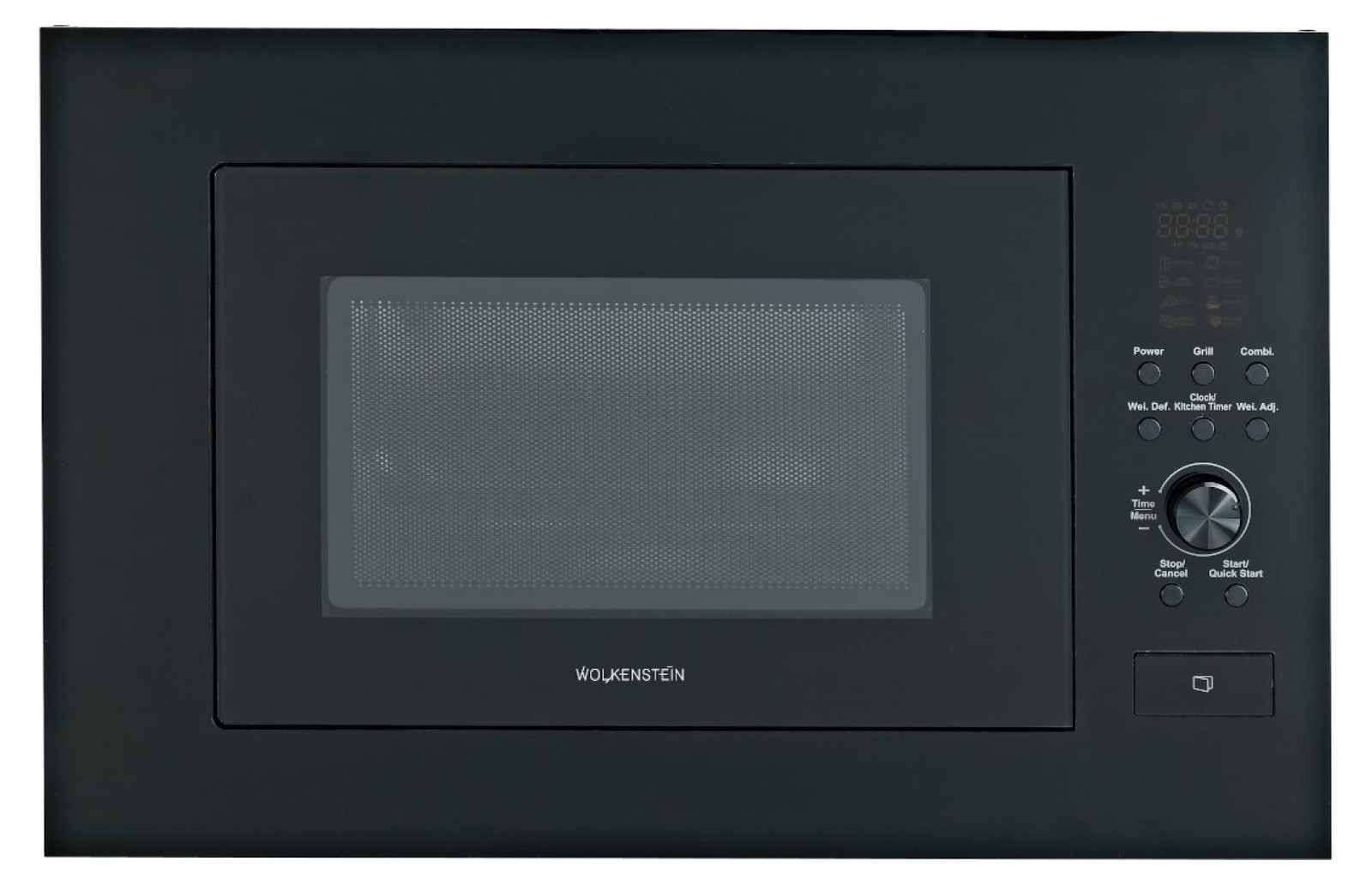 Wolkenstein Inbouwmagnetron WMW900-25GB EB - zwart, 900W, grillfunctie 1000W