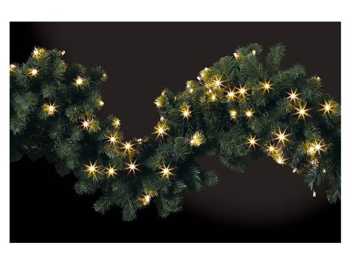 STT LED Dekofigur LED Green Garland 160 , grün, Ø 25cm, Leuchten, LED Dekofigur