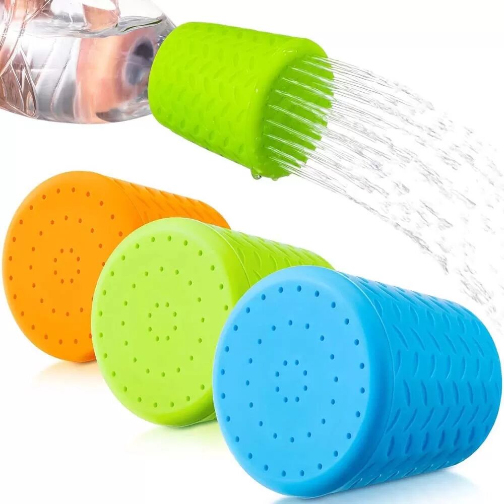 INF 5er-Pack Tragbarer Haustier-Reinigung Duschkopf - Silikon Outdoor Bade-Werkzeug Grün