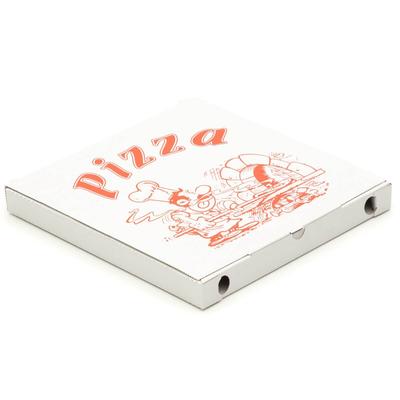 KK Verpackungen 400 Pizzakartons 290 x 290 x 30 mm Pizzaschachteln Motiv Verpackungen weiß
