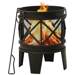 vidaXL, Feuerschale, Haselbruck (42 cm)