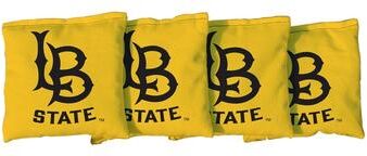 Skip's Garage California State University Long Beach CSULB 49ers Yellow Cornhole Bags