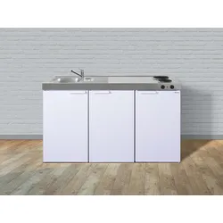 Stengel Küchen Kitchenline MK 150 weiß - Elektrokochfeld links