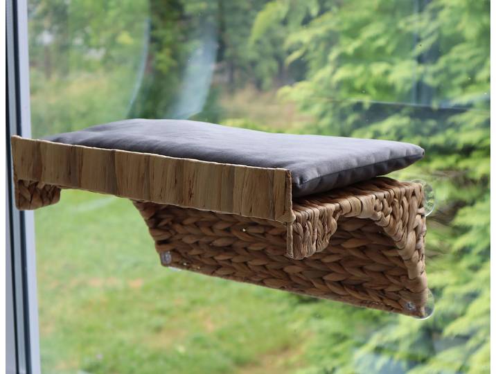Couchette de fenêtre Cat Comfort -Type B 40 x 20 x 25cm Gris