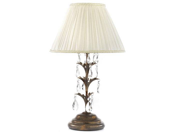 Tischleuchte 4670 Teresa, Cognac, Metall, rund, 35x58x35 cm, Eec, transportabel, Lampen & Leuchten, Innenbeleuchtung, Tischlampen, Tischlampen