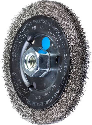 PFERD TOOLS Rundbürste ungezopft RBU Ø 125 x 12mm M14 Edelstahl-Draht-Ø 0,30 für Winkelschleifer POS RBU 12512/M14 INOX 0,30