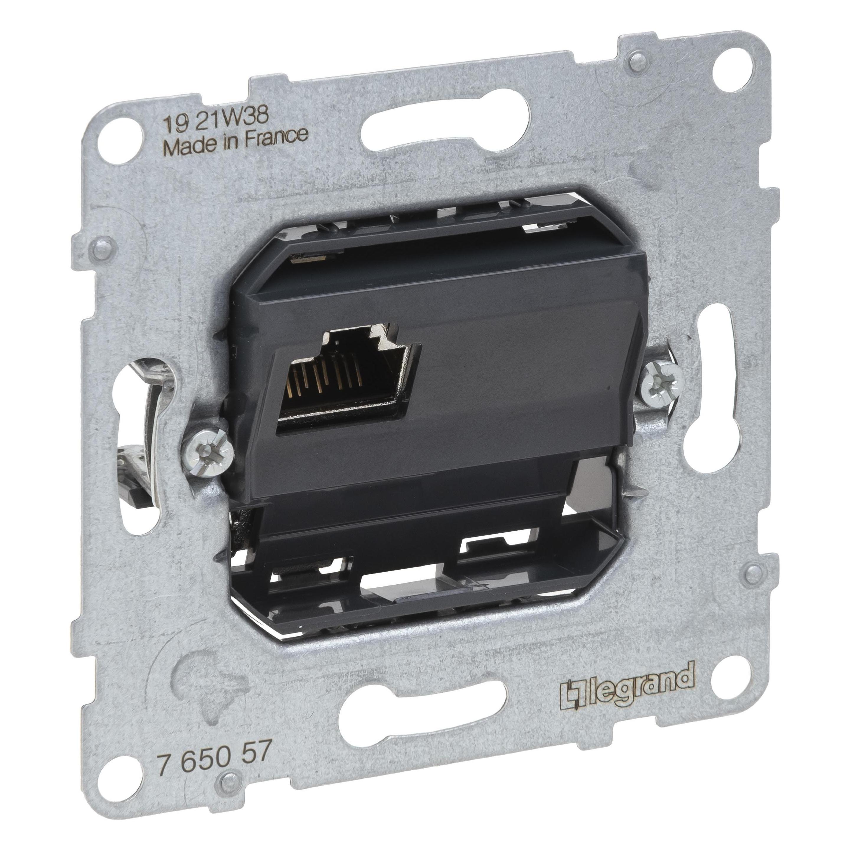 Legrand SEANO Datendose RJ45, Kat. 6A, UTP, ungeschirmt, 765057 (765057)