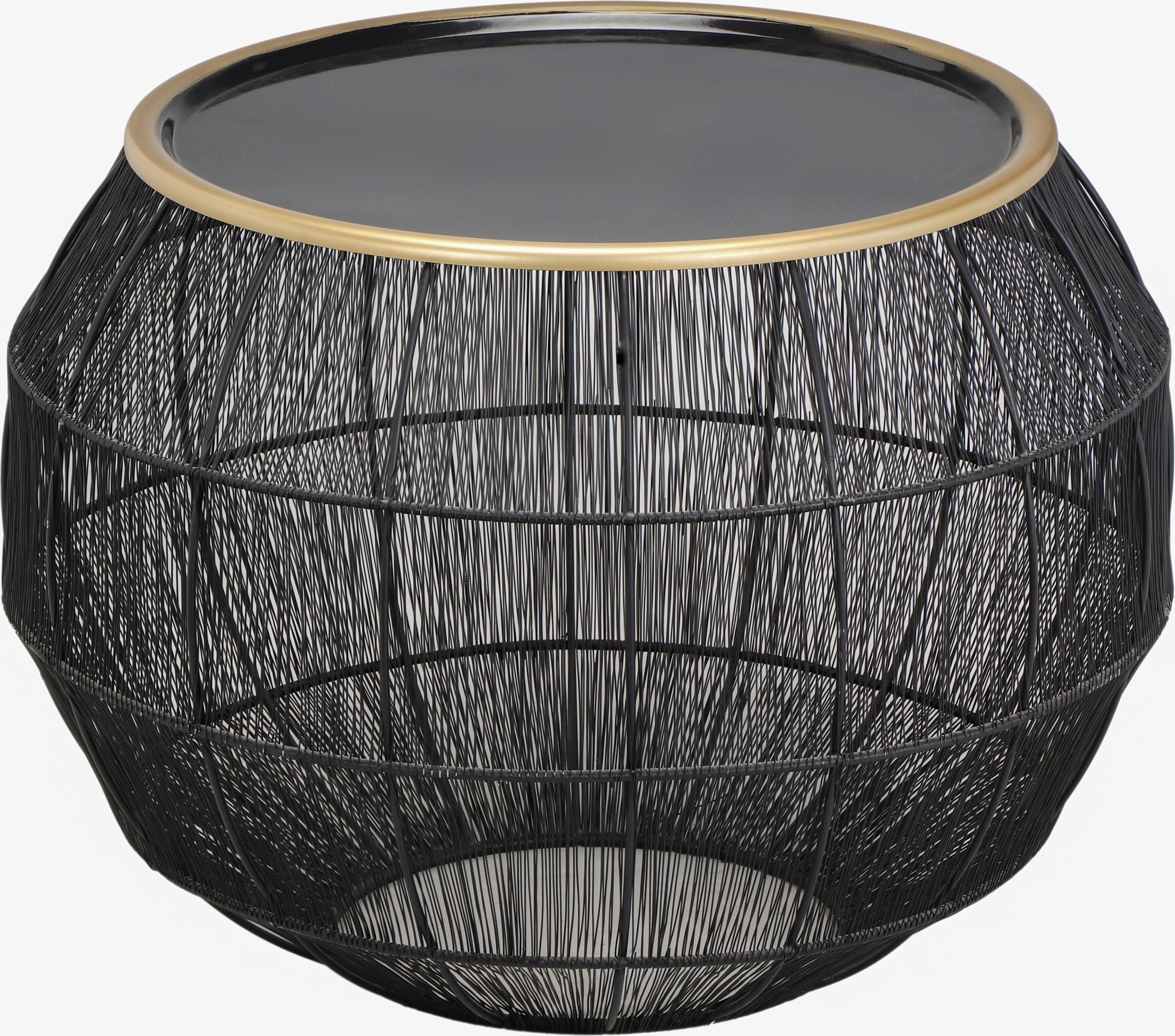 Beistelltisch MIRRORS AND MORE "Mika", schwarz, H:41cm, Tische, Beistelltisch schwarz B/H/T: 41cm