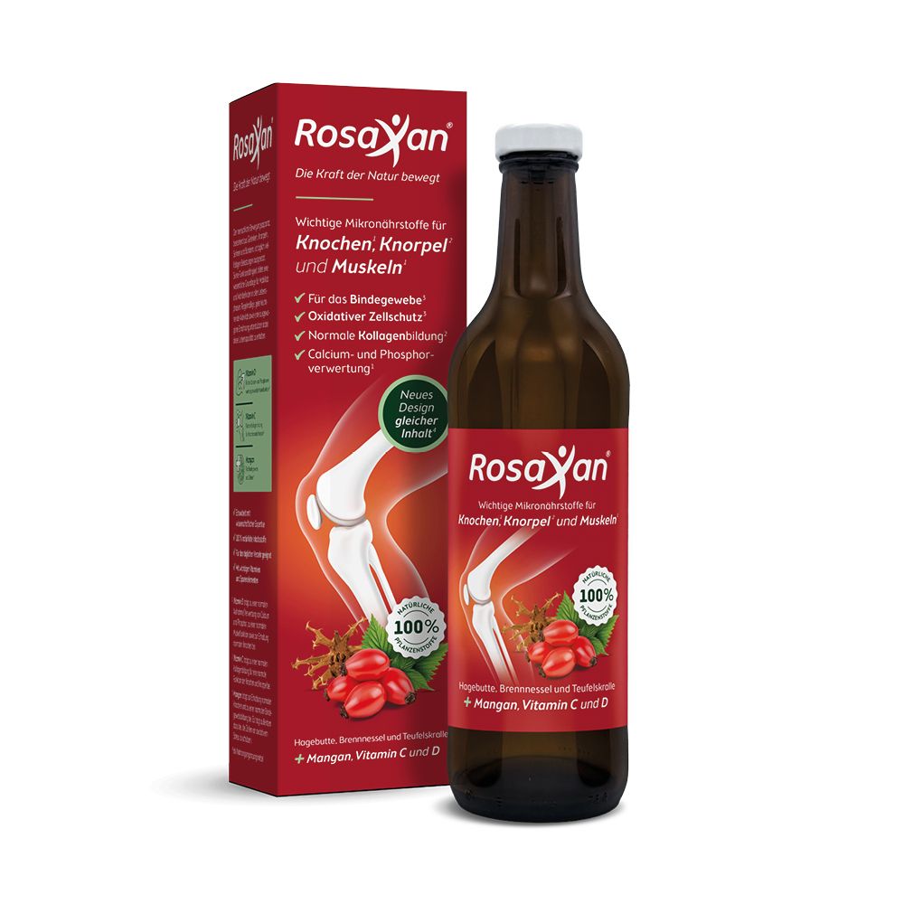 Rosaxan flüssig+Vitamin D Tabletten 20 St 750 ml Flüssigkeit