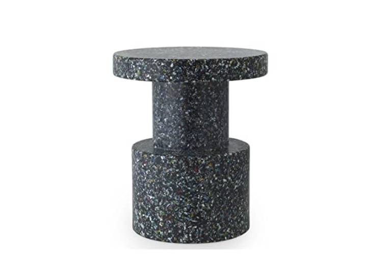 Normann Copenhagen Bit Hocker aus 100% Post-Industrielles Polyethylen mit niedriger Dichte in der Farbe Schwarz-Multi, Maße: 36cm x 36cm x 42cm, 603008
