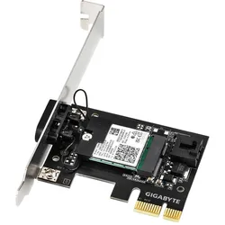 Gigabyte "GC-WFAX210 CARD" (PCI-E x1), Netzwerkkarte, Schwarz