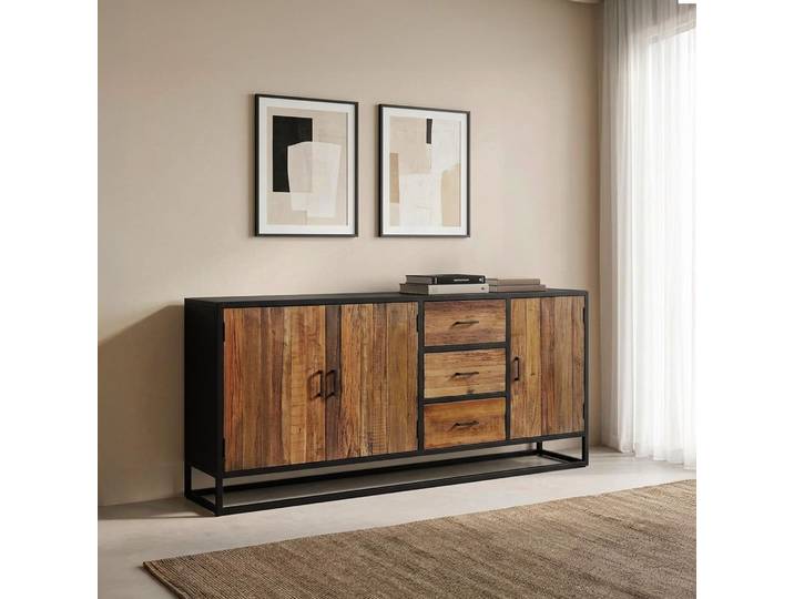 Buffet de salle à manger en bois recyclé - Recycled