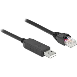 DELOCK Serielles Anschlusskabel mit FTDI Chipsatz, 1m schw.