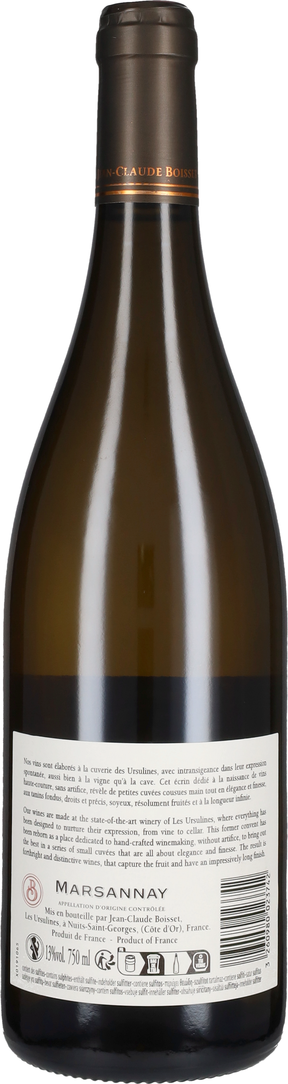 Jean Claude Boisset Marsannay Blanc 2023