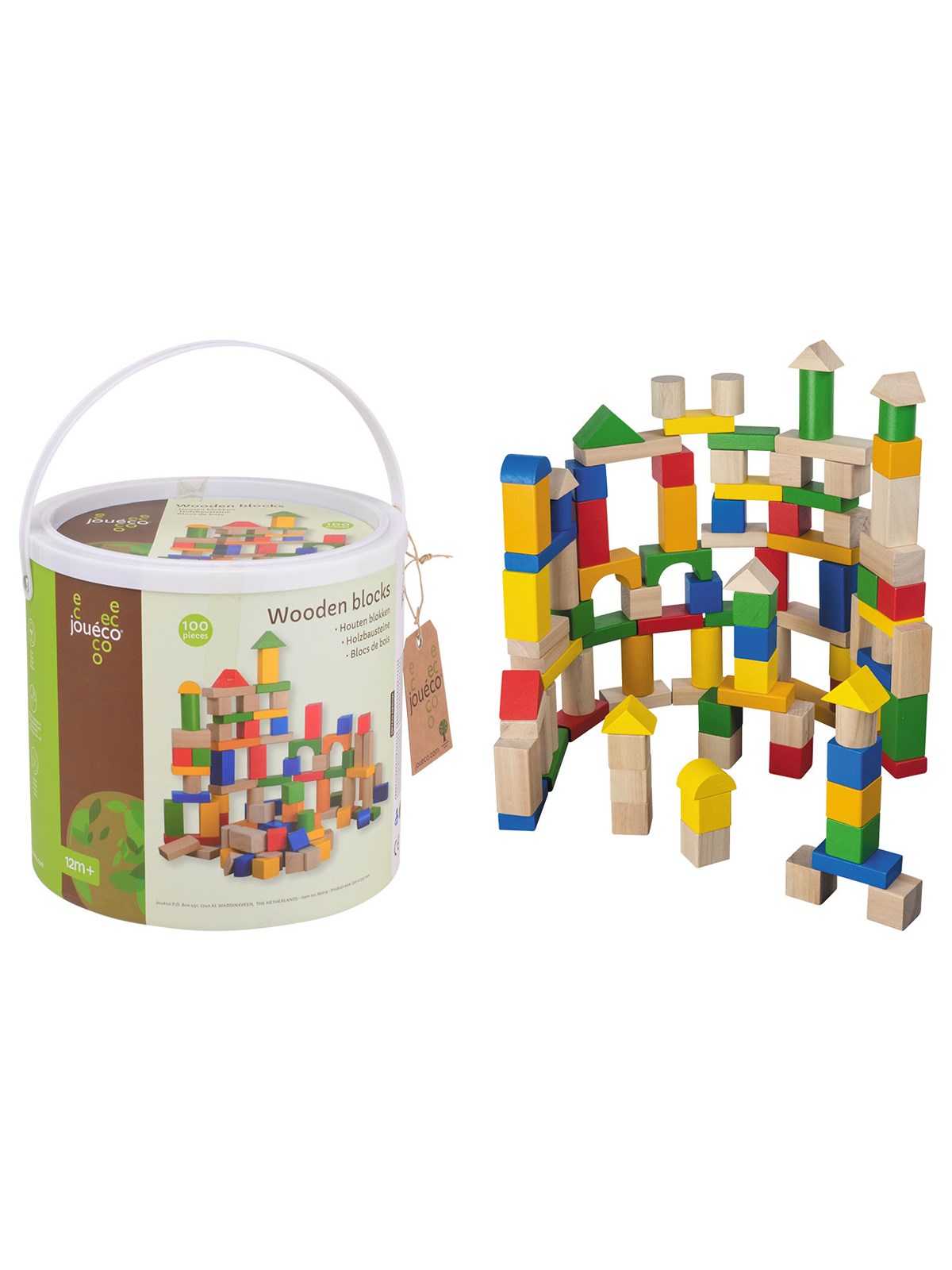 Jouéco Wooden blocks 100 pcs