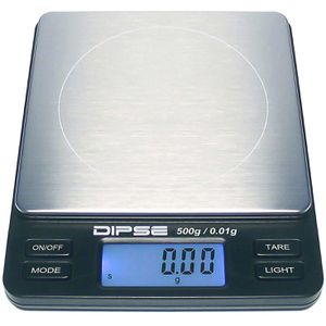 Dipse Digitalwaage TP-500, 6099, bis 500g, mit Abschaltautomatik, Teilung 0,01g