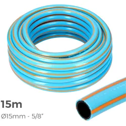 Professioneller Anti-Torsions-Gartenschlauch Ø Innen 15Mm Ø Außen 20Mm (5/8") - Rolle 15M Edm