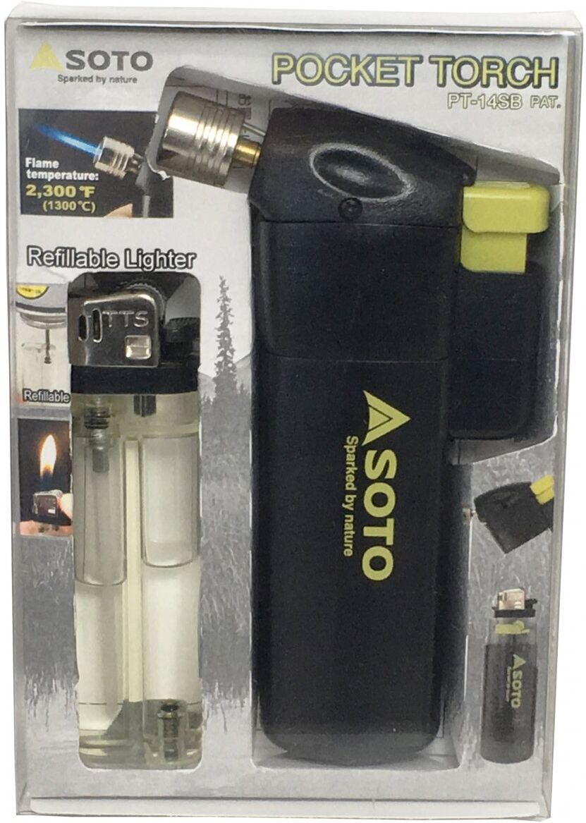 Soto Outdoors Soto Pocket Torch w/ Refillable Lighter