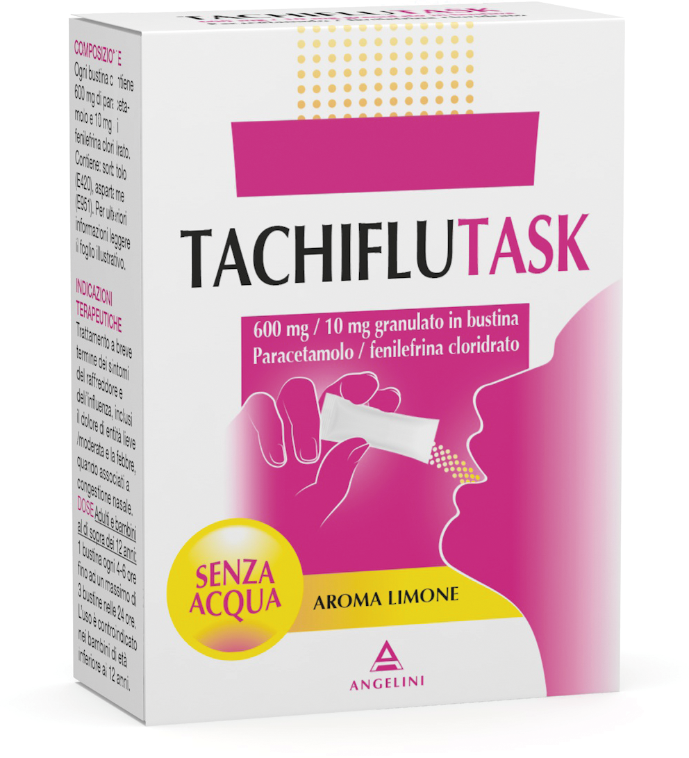 Angelini pharma TACHIFLUTASK*10BS 600MG+10MG