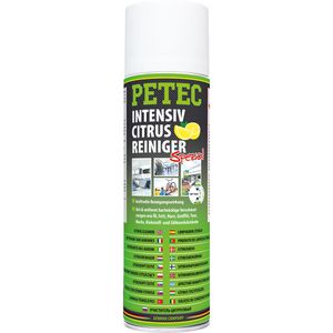 PETEC Industriereiniger Intensiv-Citrusreiniger, Spray, 72950, silikonfrei, 360°-Ventil, 500ml