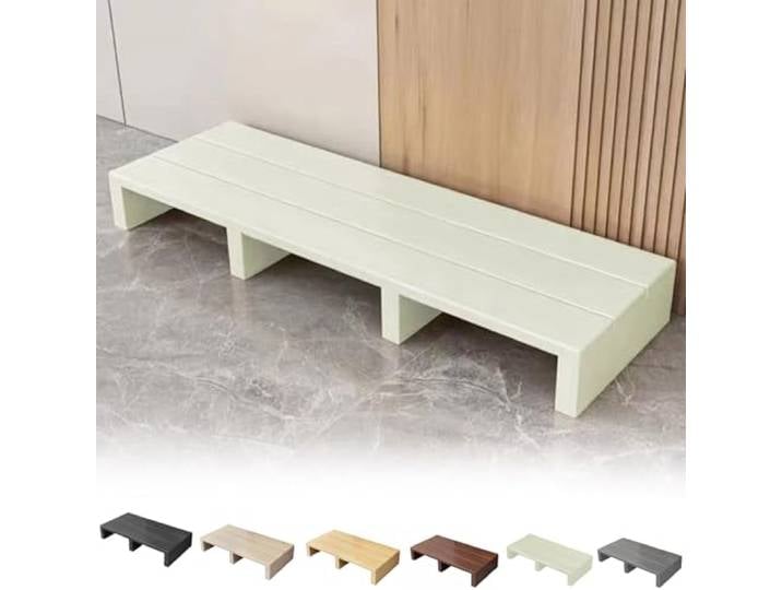 Nevthar Großes Tritthocker Holz Fußhocker,11/15 cm Höhe,Betttritthocker,für Bad,Küche,Bedroom,Bedside Support,Langer,Massivholz-Fußhocker für Erwachsene,rutschfeste Unterseite
