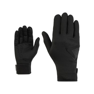 Fahrradhandschuhe ZIENER "LICKOSO-Z TOUCH JUNIOR", Kinder, Gr. 6, schwarz, Materialmix, Handschuhe, weich, wärmend, atmungsaktiv, TOUCH-Funktion