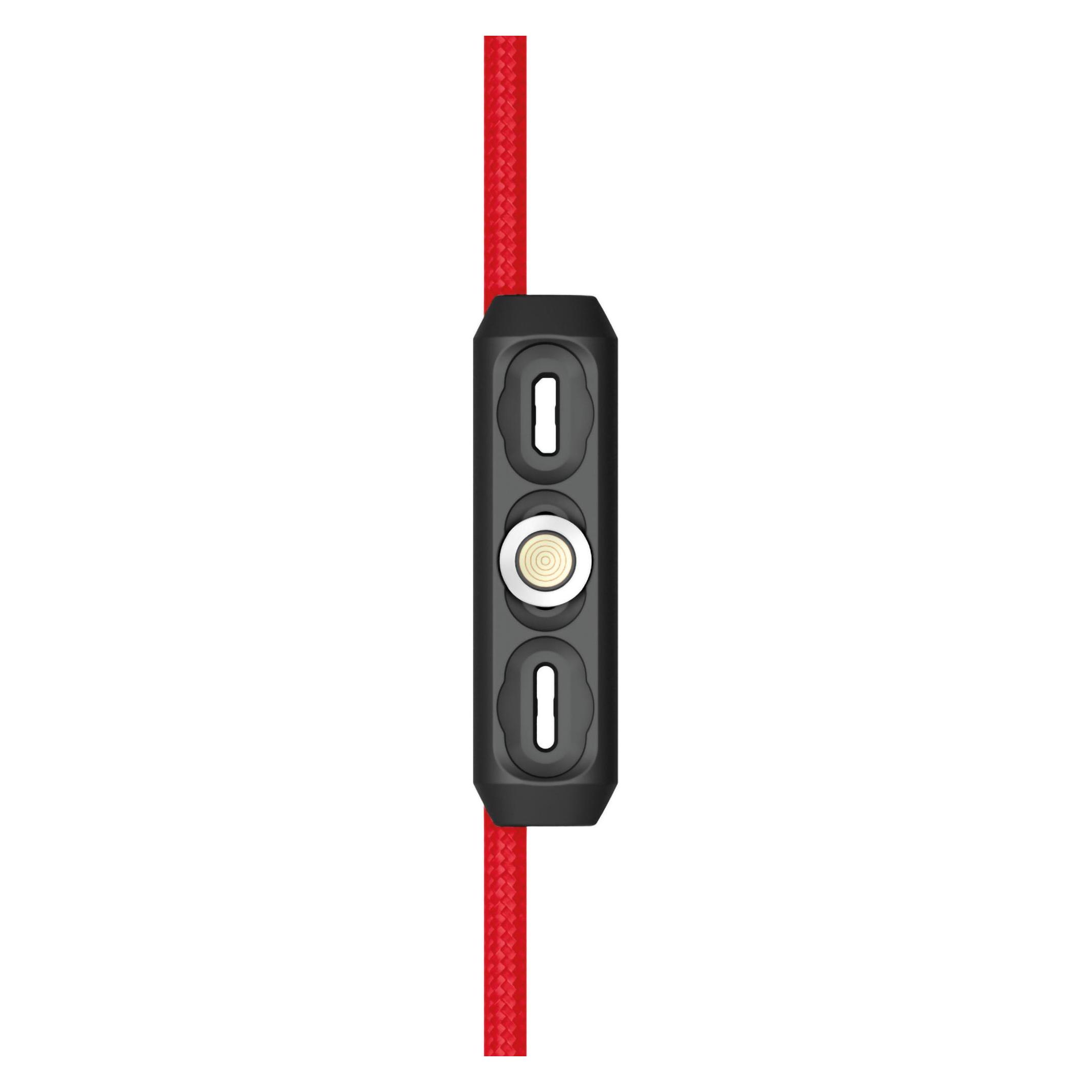 RealPower Magentic cable,1m,2x magnetisch,rot mit Adaptern (1 m) (439649)