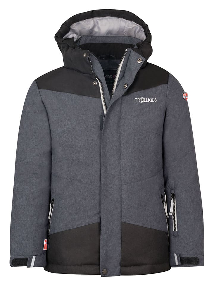 Trollkids Ski-/ Snowboardjacke "Norefjell" in Schwarz - 92