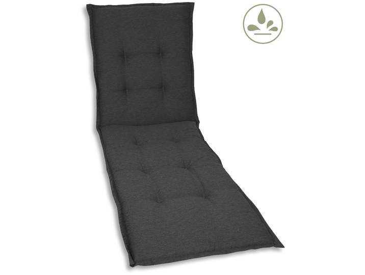 Liegenauflage GO-DE, grau (anthrazit), B:60cm H:190cm, Bezug: 100% Polyester, Polsterauflagen, Liegenauflage, Rollliegenauflage, wasserabweisend